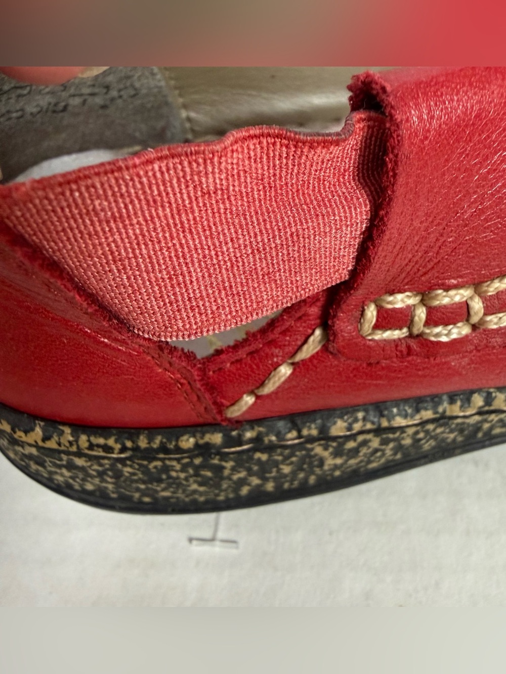 Rieker Daisy Red Mary Janeās Slip-On Leather Comfort Shoes Size 9 - Picture 12 of 12